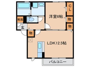 パシオーネＡ棟の物件間取画像